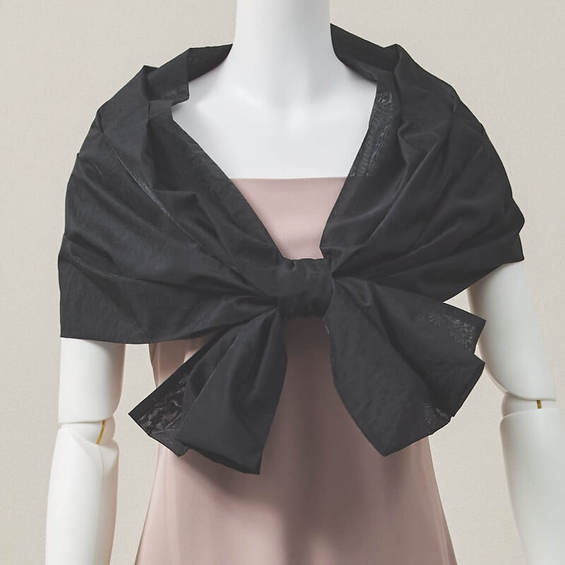 黒のオーガンジー3WAYボレロ