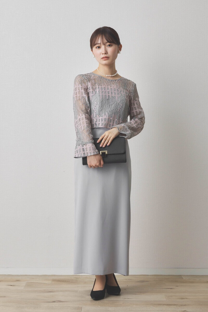 ミントグレー
              kaene ドレス