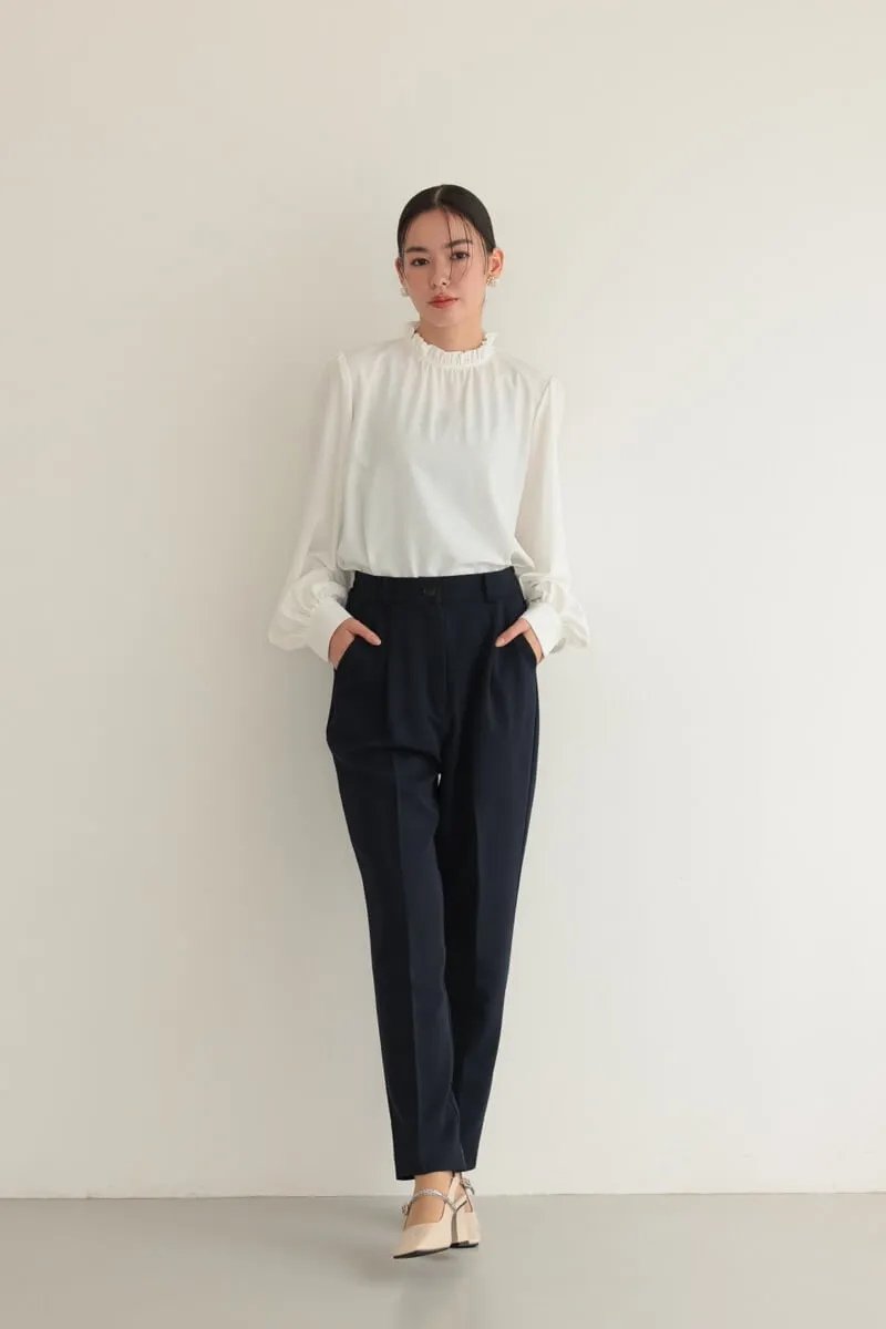 ネイビーのクルーネックジレセレモニーセット