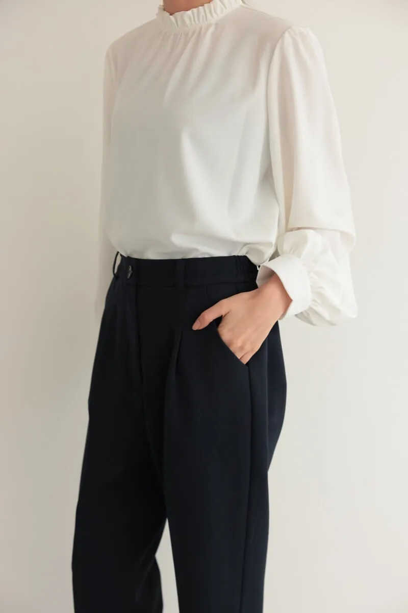 ネイビーのクルーネックジレセレモニーセット