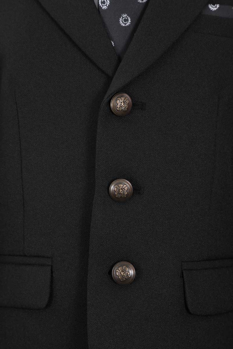 ブラックのクラシックキッズフォーマルセット