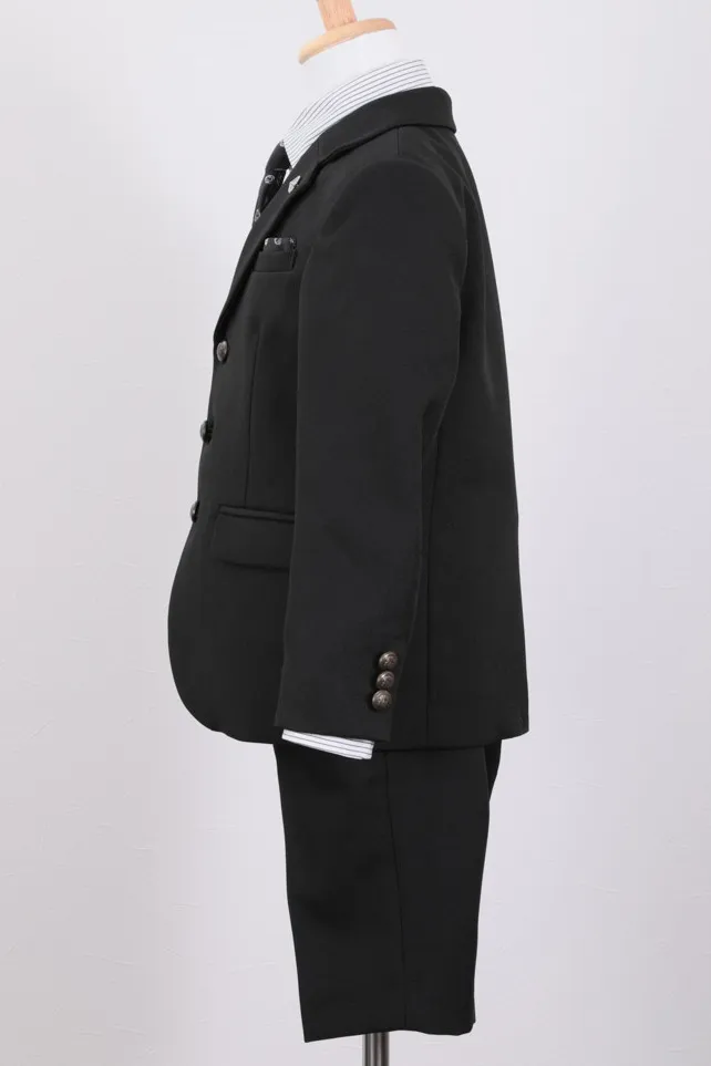 ブラックのクラシックキッズフォーマルセット