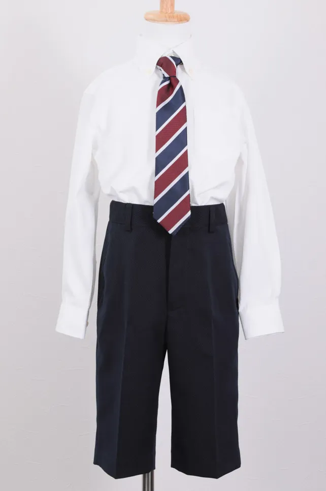 ネイビーのスタイリッシュキッズスーツセット