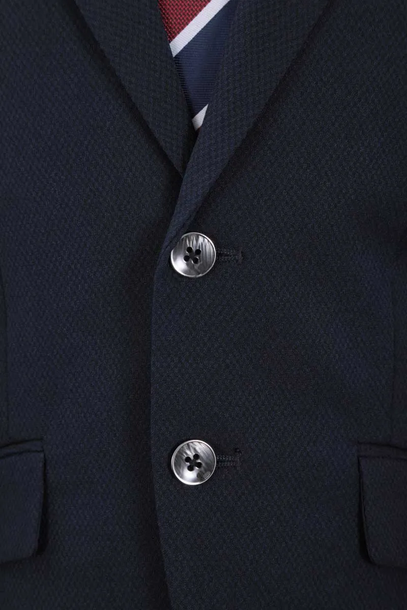 ネイビーのスタイリッシュキッズフォーマルセット