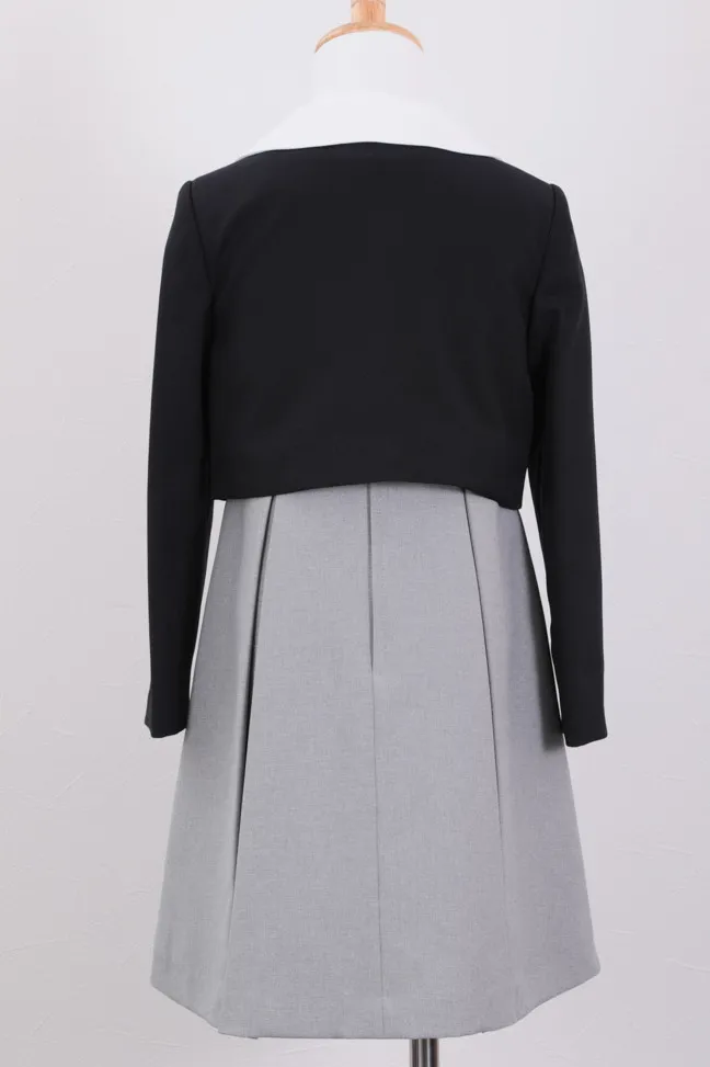 グレーのクラシックキッズフォーマルセット