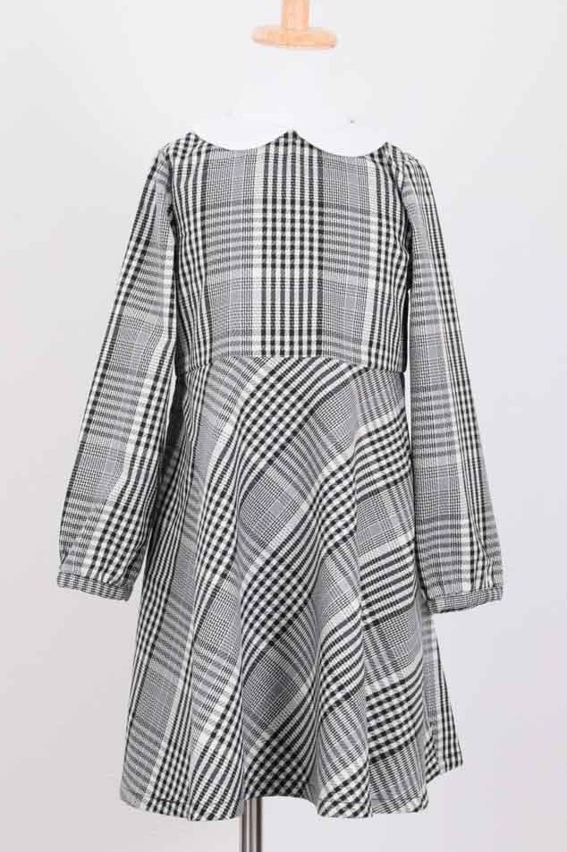 グレーのフォーマルチェックキッズワフォーマルセット