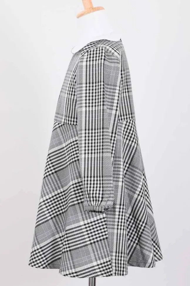 グレーのフォーマルチェックキッズワフォーマルセット