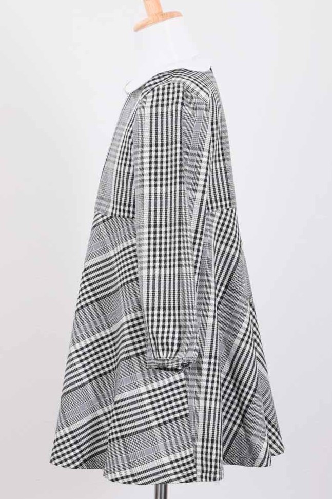 グレーのフォーマルチェックキッズワフォーマルセット