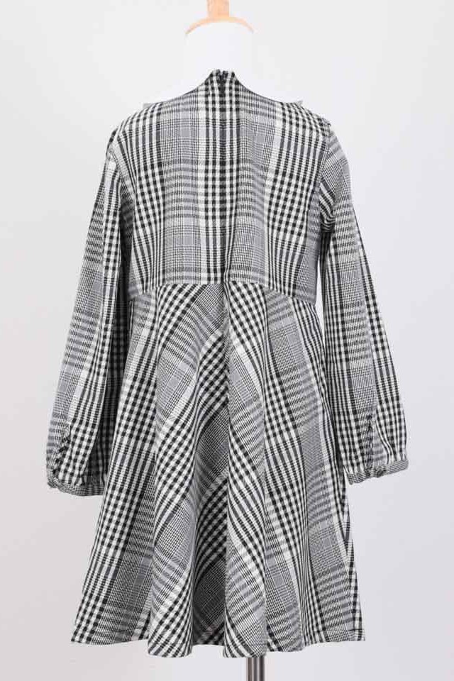 グレーのフォーマルチェックキッズワフォーマルセット