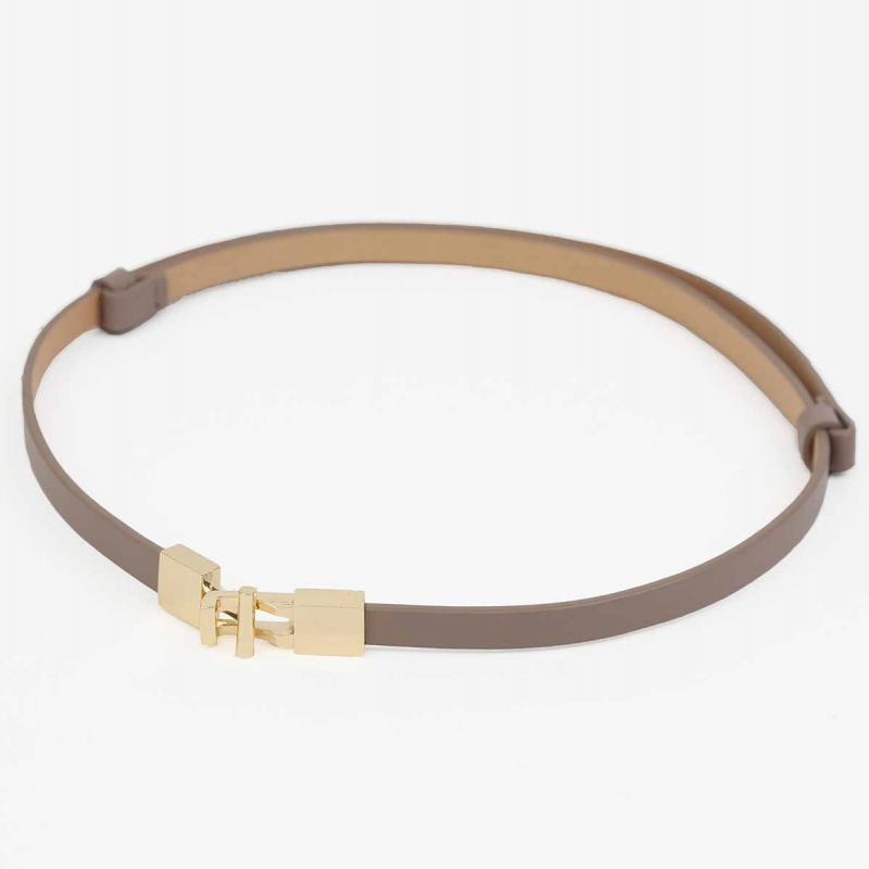 グレージュのスライド式ベルト