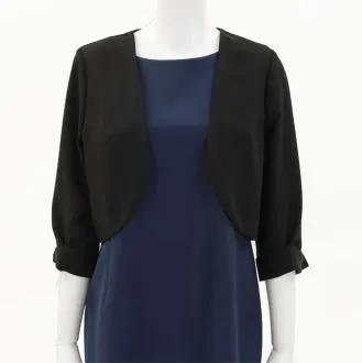 ベージュピンクのレース切替カシュクールドレスコーディネートセット