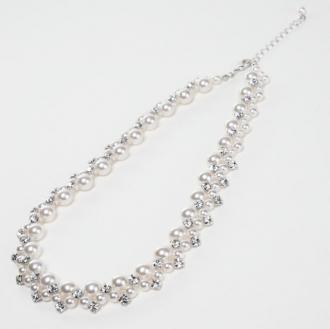 ベージュピンクのレース切替カシュクールドレスコーディネートセット