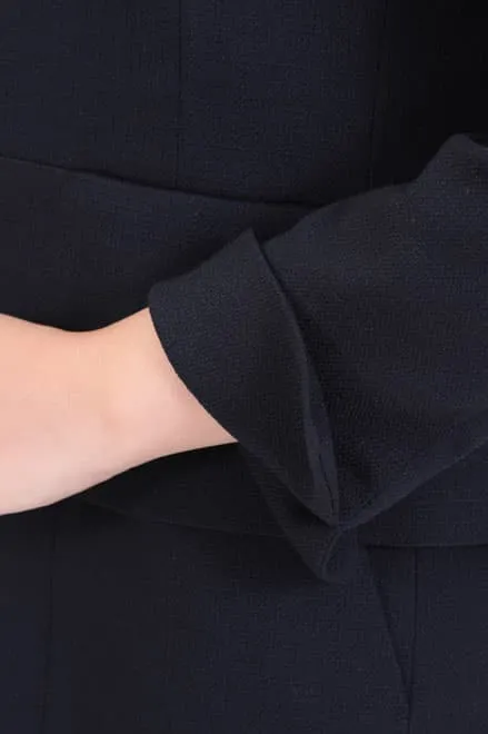 ネイビーのシンプルフレアセレモニースーツセット