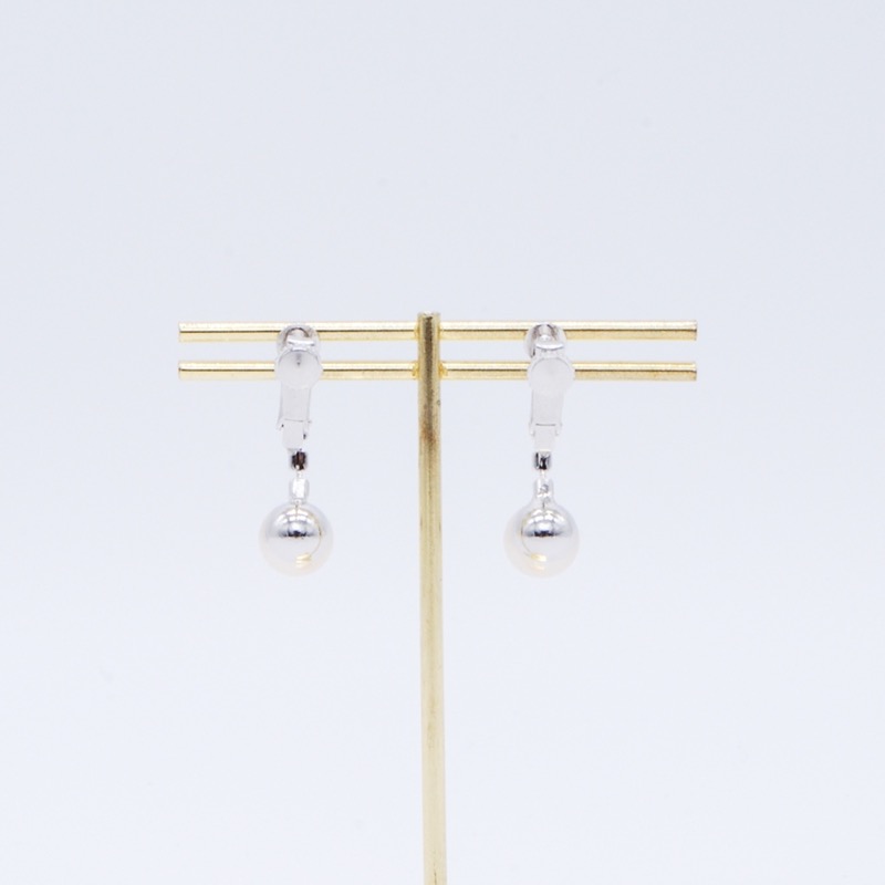 パール×ジルコニアのスイングイヤリング