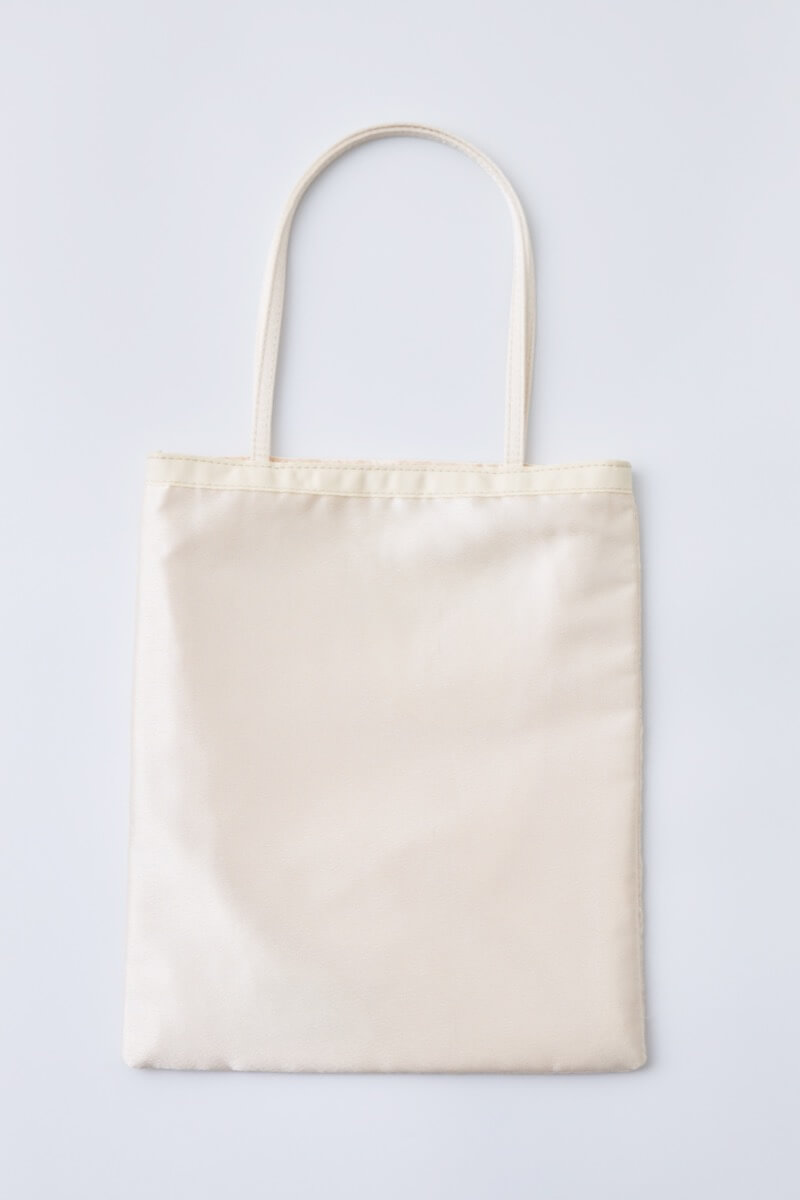 ベージュスカラップレースサブバッグ