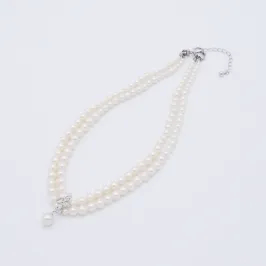 スイングパールの2連ネックレス