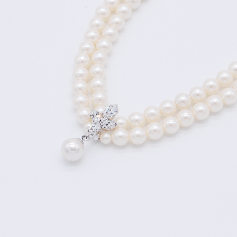 スイングパールの2連ネックレス