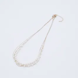 3連ベビーパールネックレス