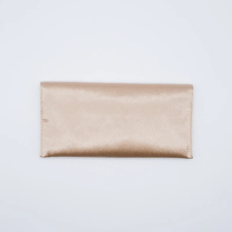 ピンクゴールドのエンブロイダリーふくさ