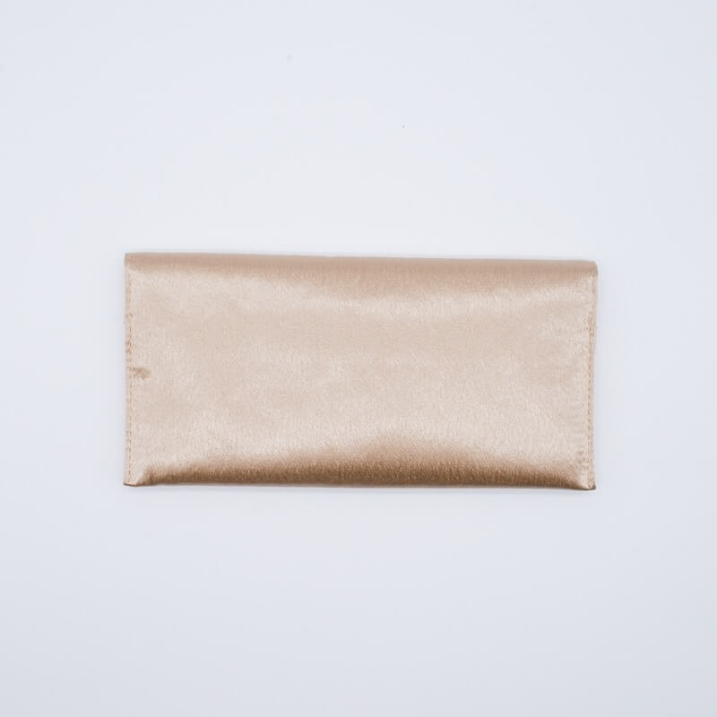 ピンクゴールドのエンブロイダリーふくさ