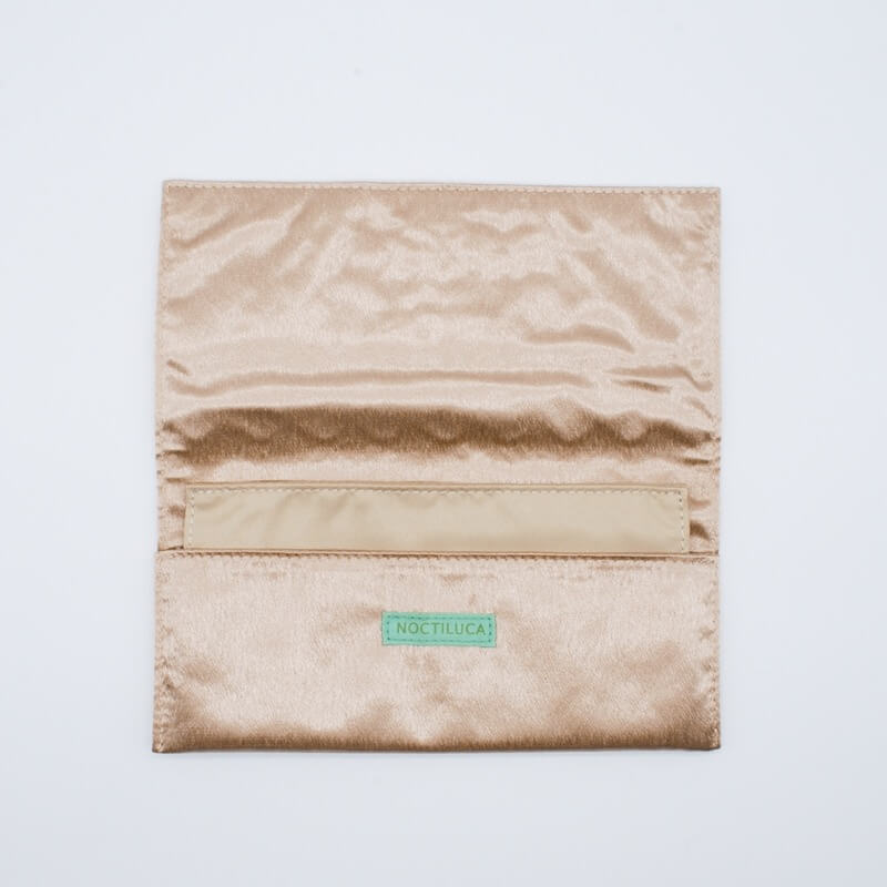 ピンクゴールドのエンブロイダリーふくさ