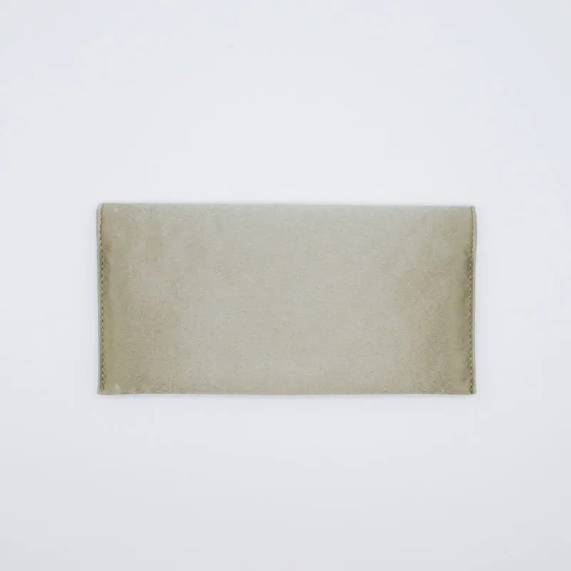 グリーンのエンブロイダリーふくさ