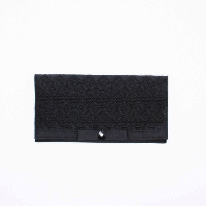 エンブロイダリーふくさ　黒