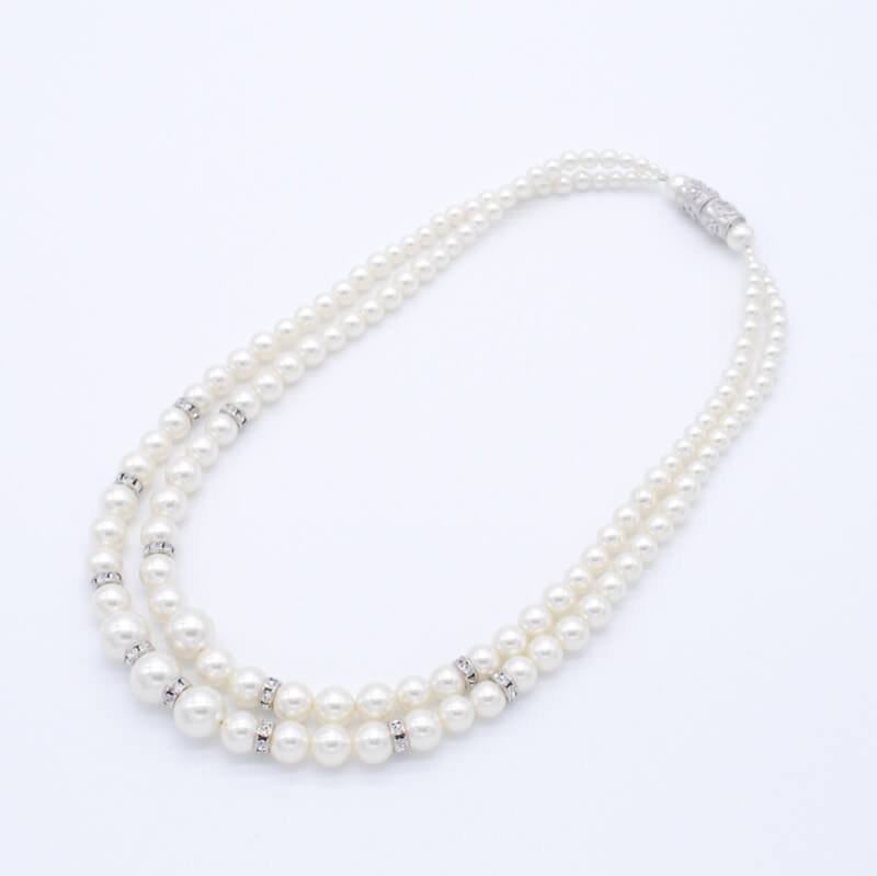 パールの2連ネックレス