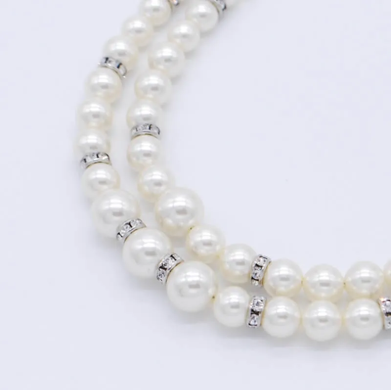 パールの2連ネックレス