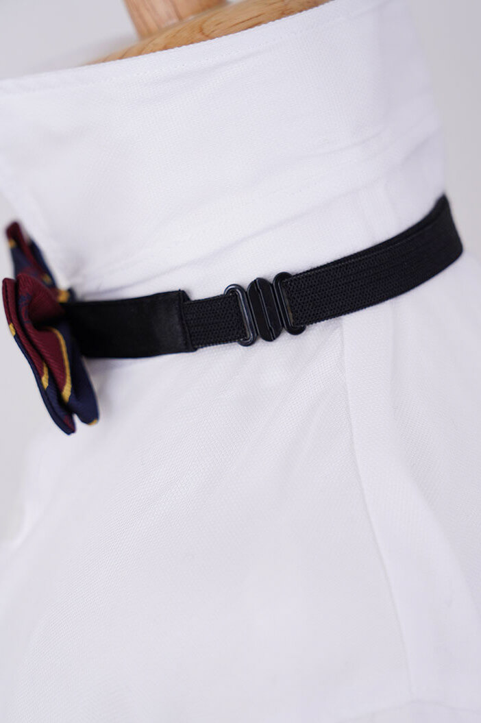 グレーのチェック柄ボウタイ付きキッズフォーマルセット