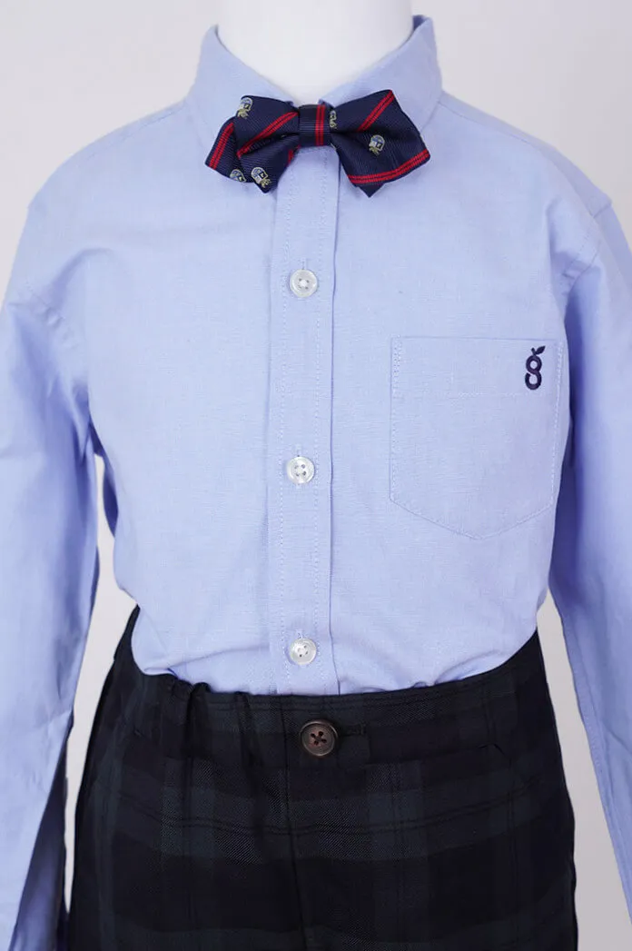 ブラックのチェック×ボウタイキッズフォーマルセット