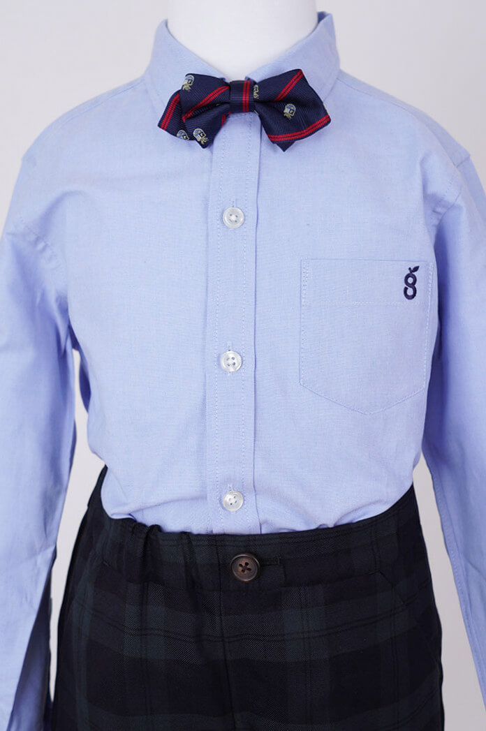 ブラックのチェック×ボウタイキッズフォーマルセット