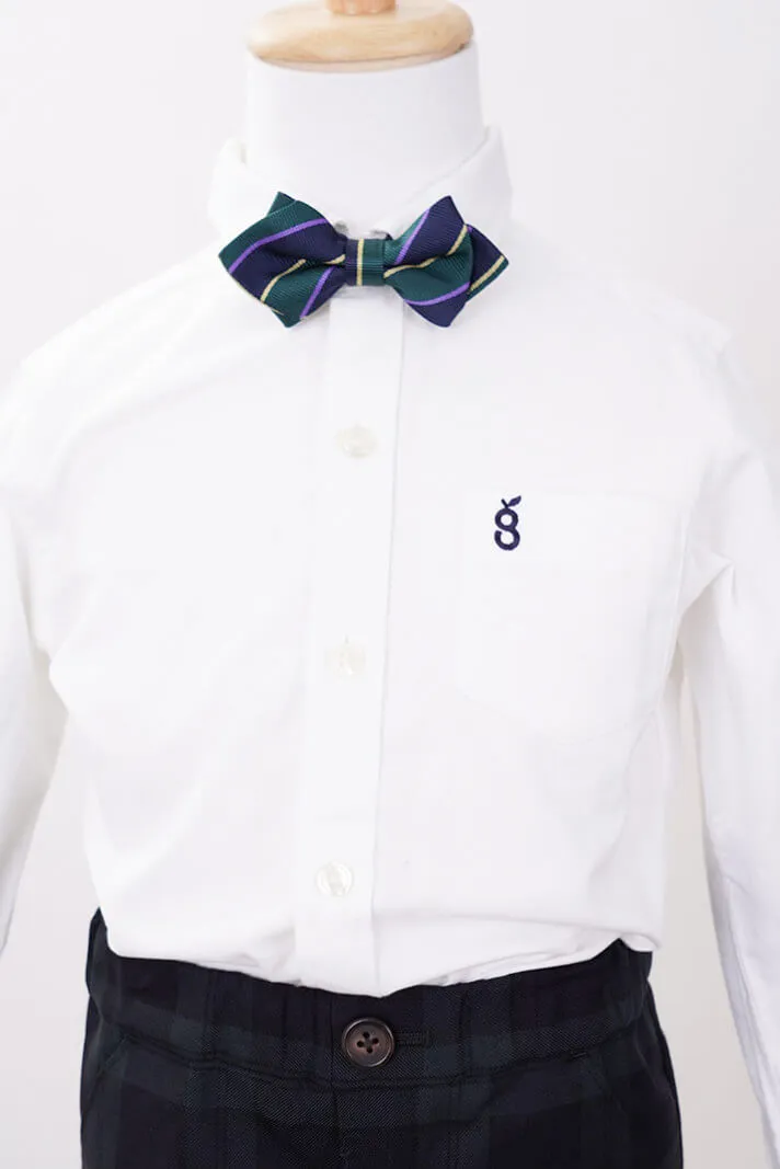 ブラックのチェック×ボウタイキッズフォーマルセット