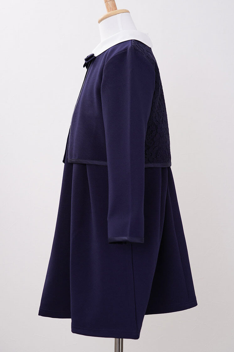 ネイビーのクラシカルボレロキッズフォーマルセット