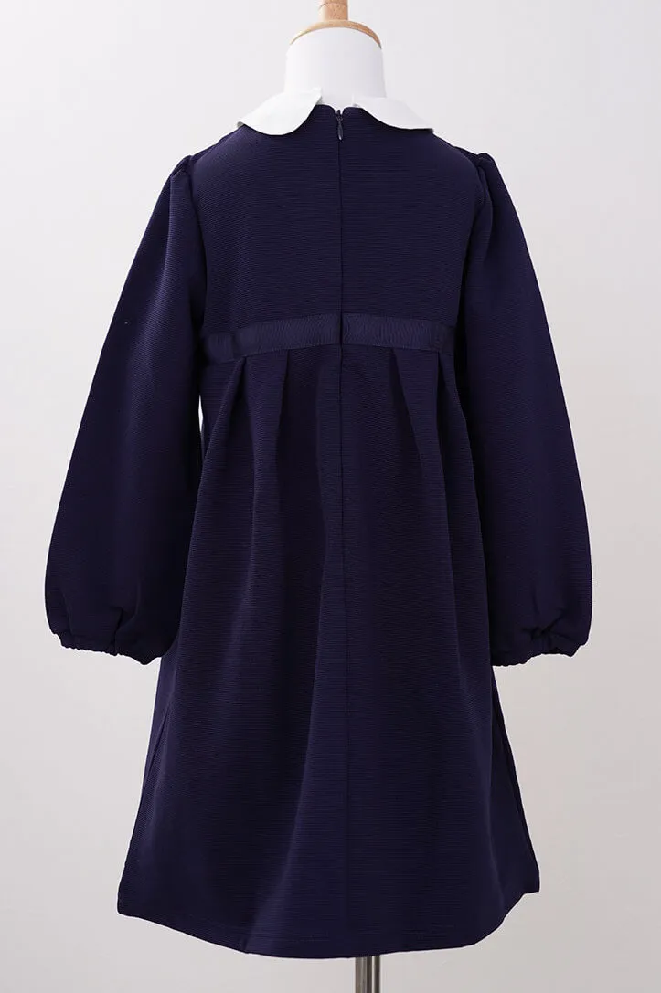 ネイビーのクラシカルボレロキッズフォーマルセット