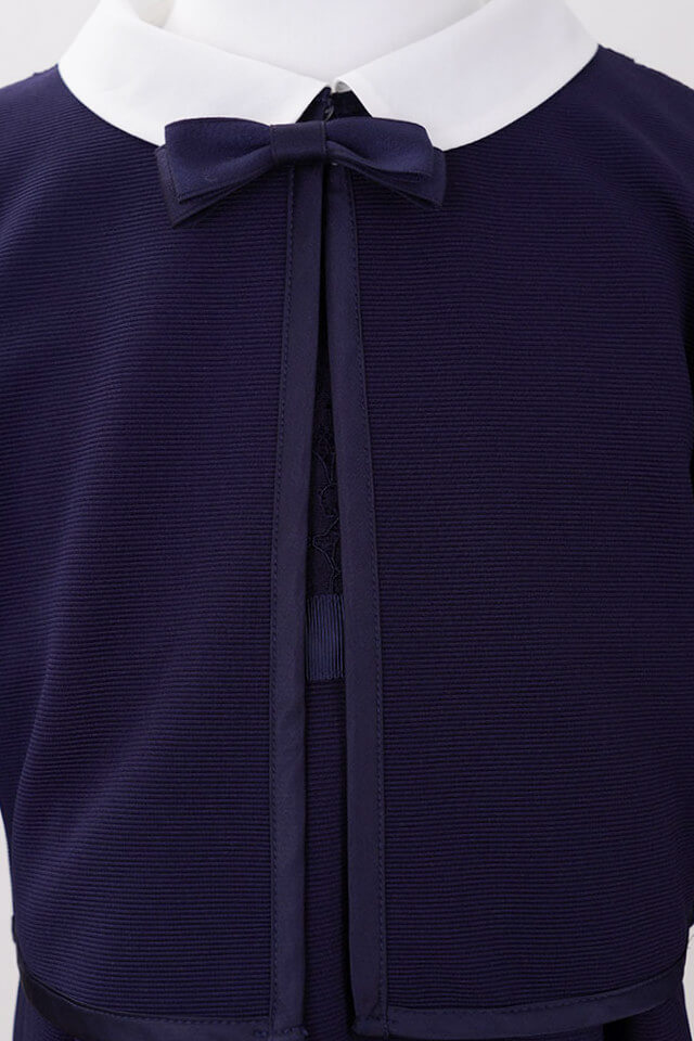 ネイビーのクラシカルボレロキッズフォーマルセット