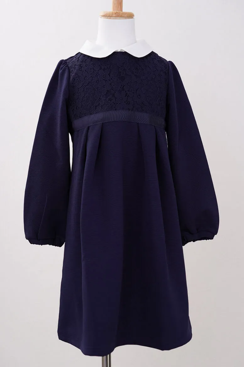 ネイビーのクラシカルボレロキッズフォーマルセット