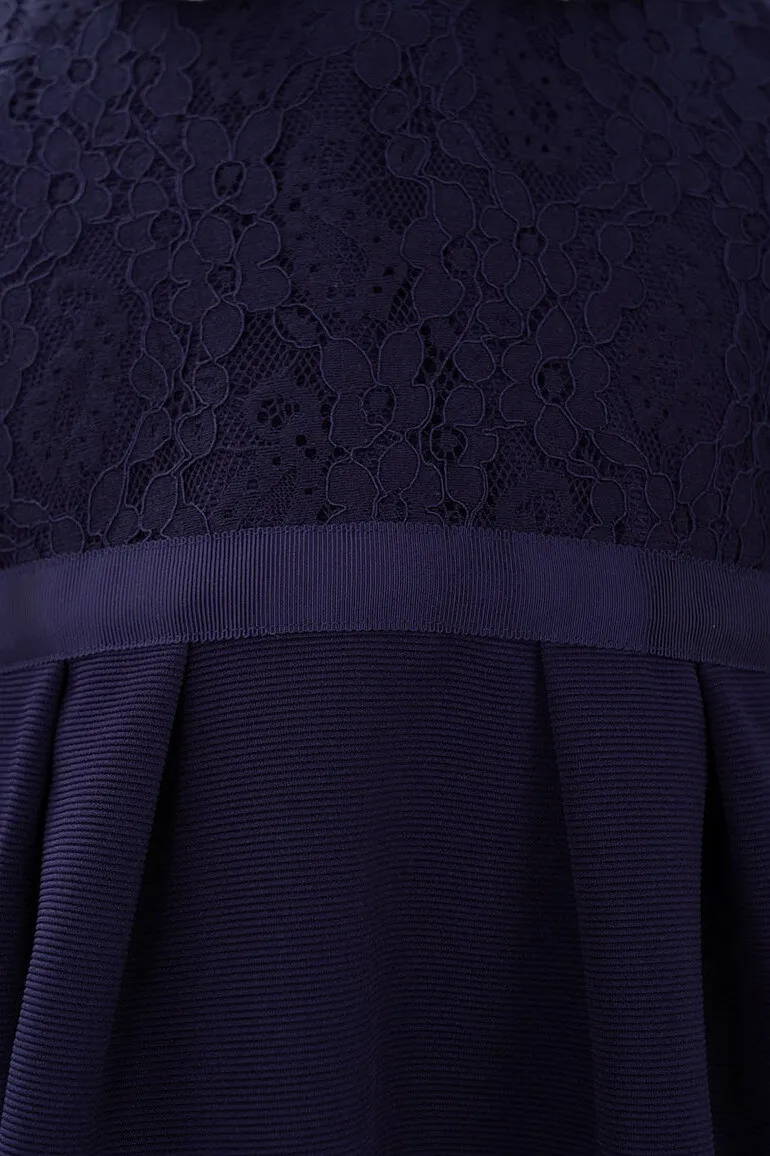 ネイビーのクラシカルボレロキッズフォーマルセット