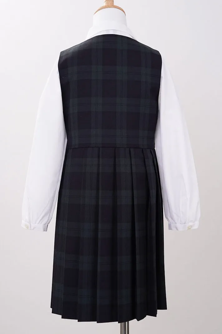 グリーンのチェックのボレロキッズフォーマルセット