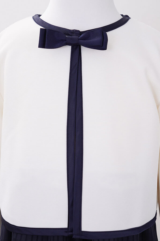 ネイビーのストライプキッズフォーマルセット