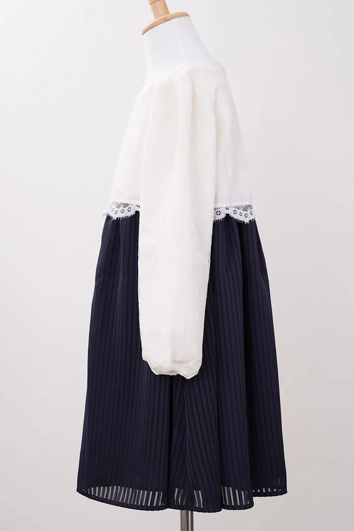 ネイビーのストライプキッズフォーマルセット