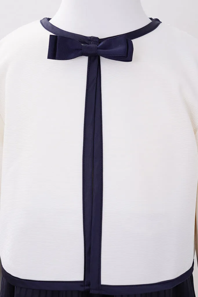 ネイビーのストライプキッズフォーマルセット