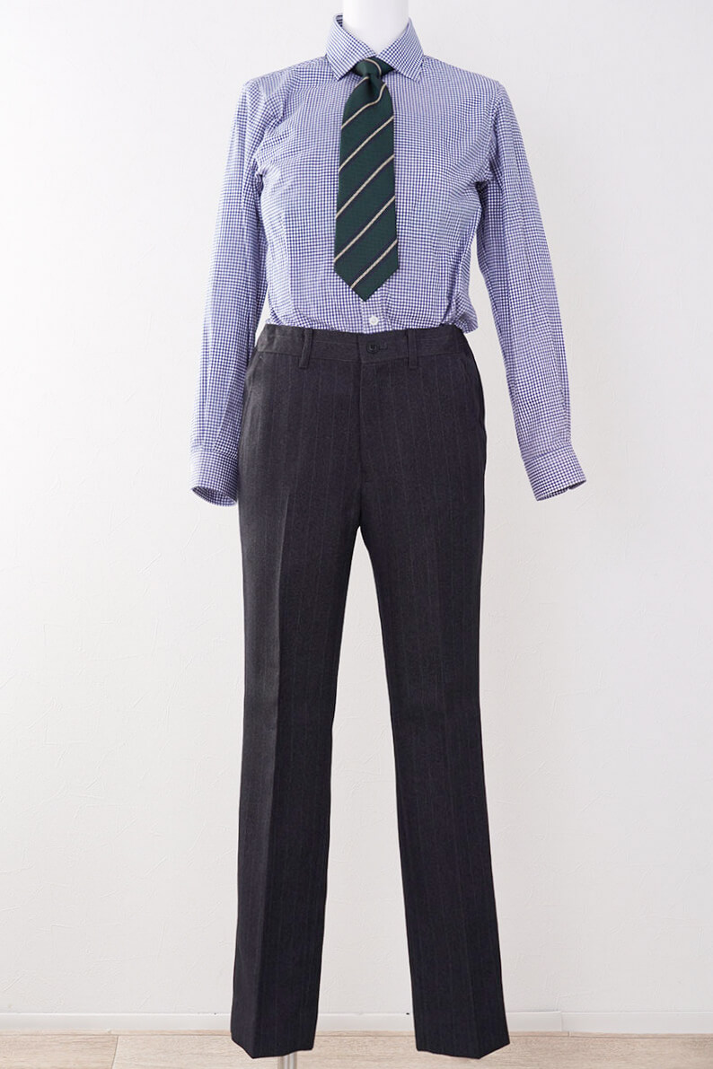 ネイビーのシャドーストライプキッズフォーマルセット