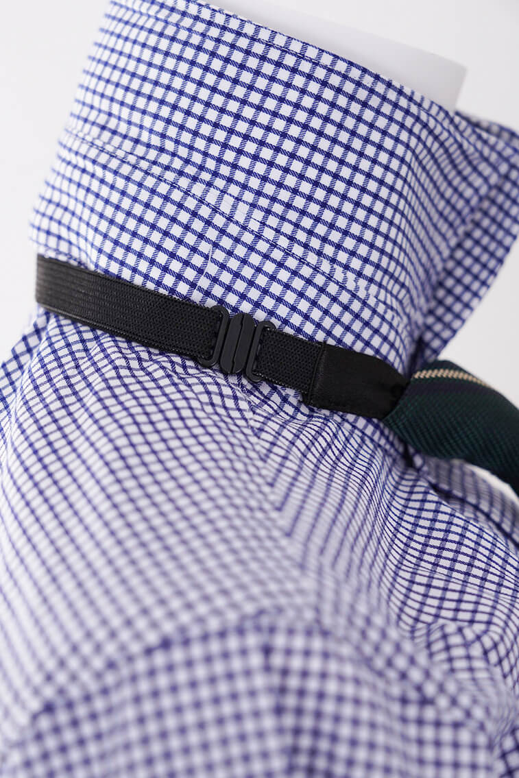 ネイビーのシャドーストライプキッズフォーマルセット