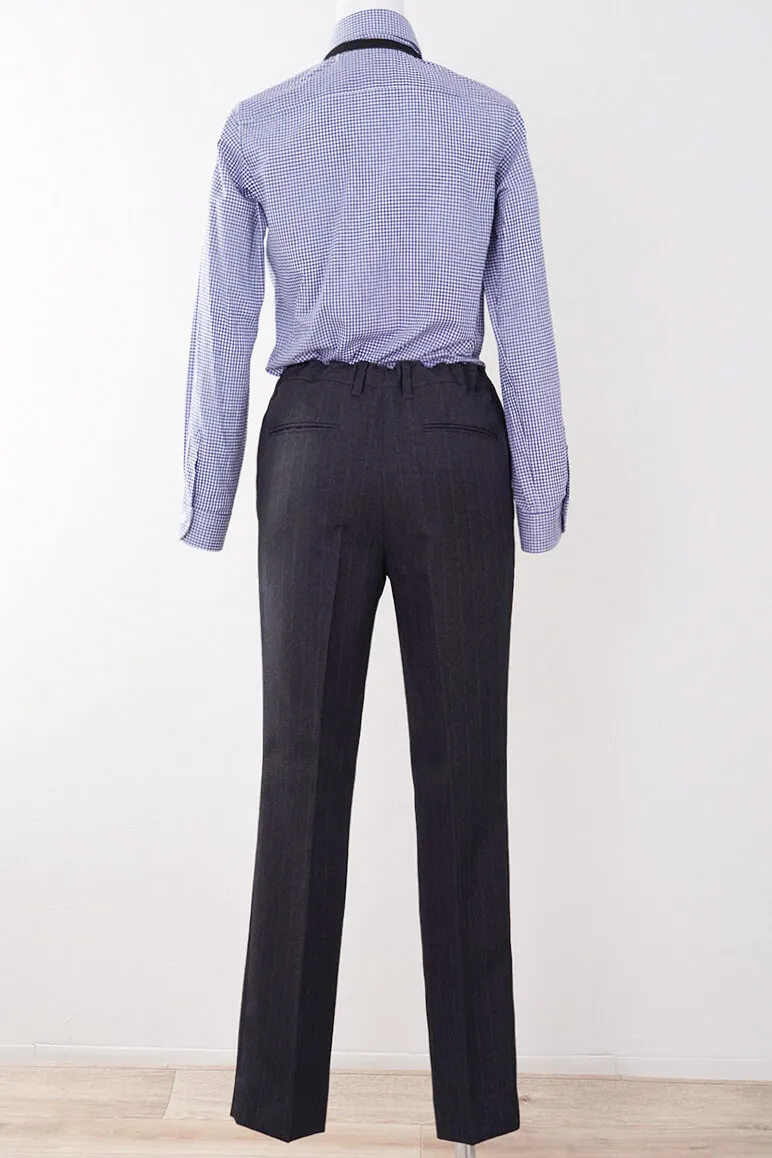 ネイビーのシャドーストライプキッズフォーマルセット