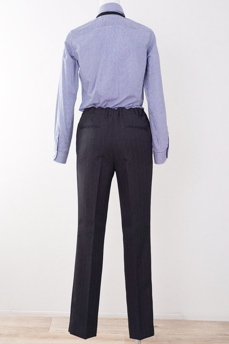 ネイビーのシャドーストライプキッズフォーマルセット