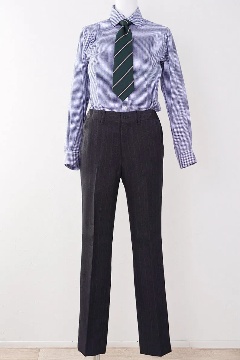 ネイビーのシャドーストライプキッズフォーマルセット