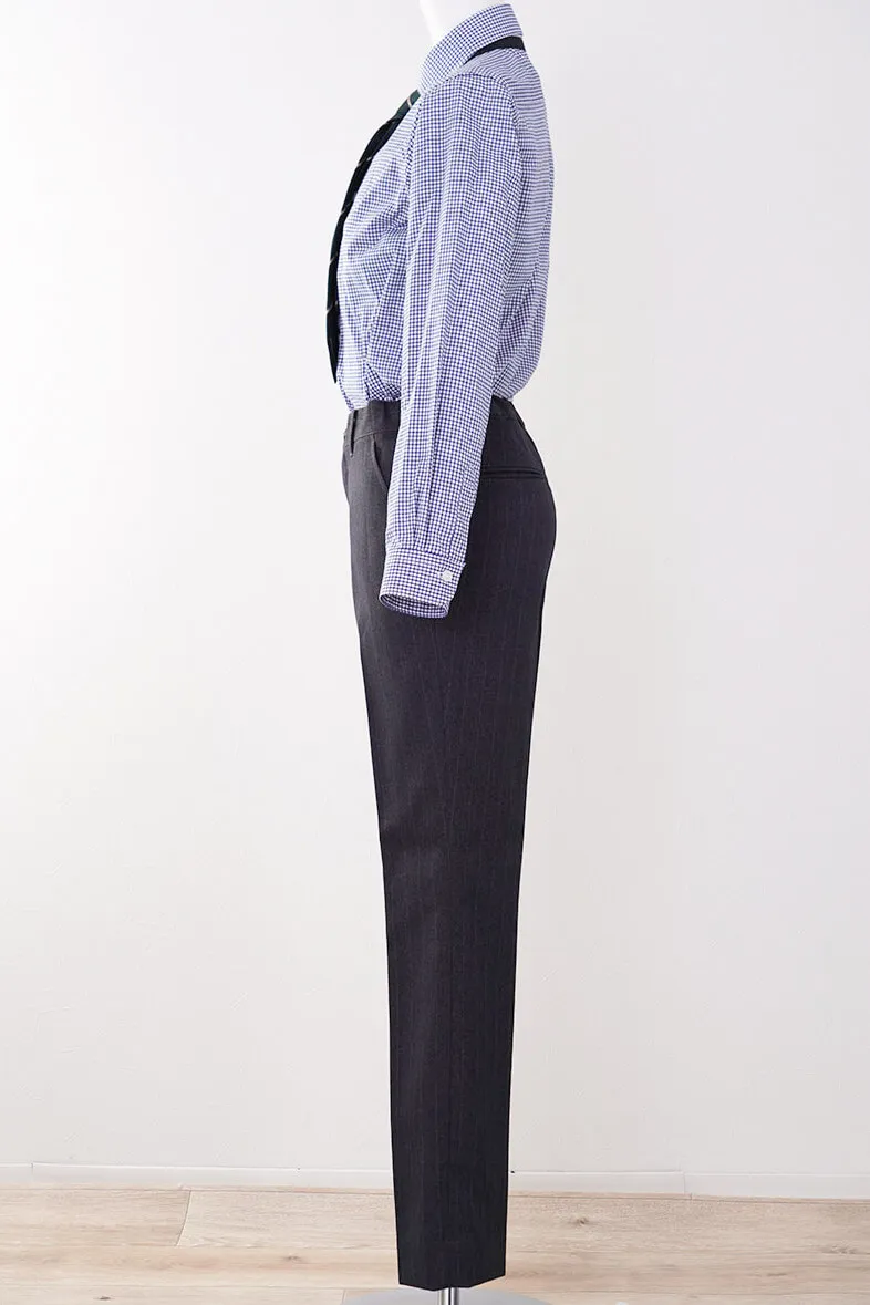 ネイビーのシャドーストライプキッズフォーマルセット