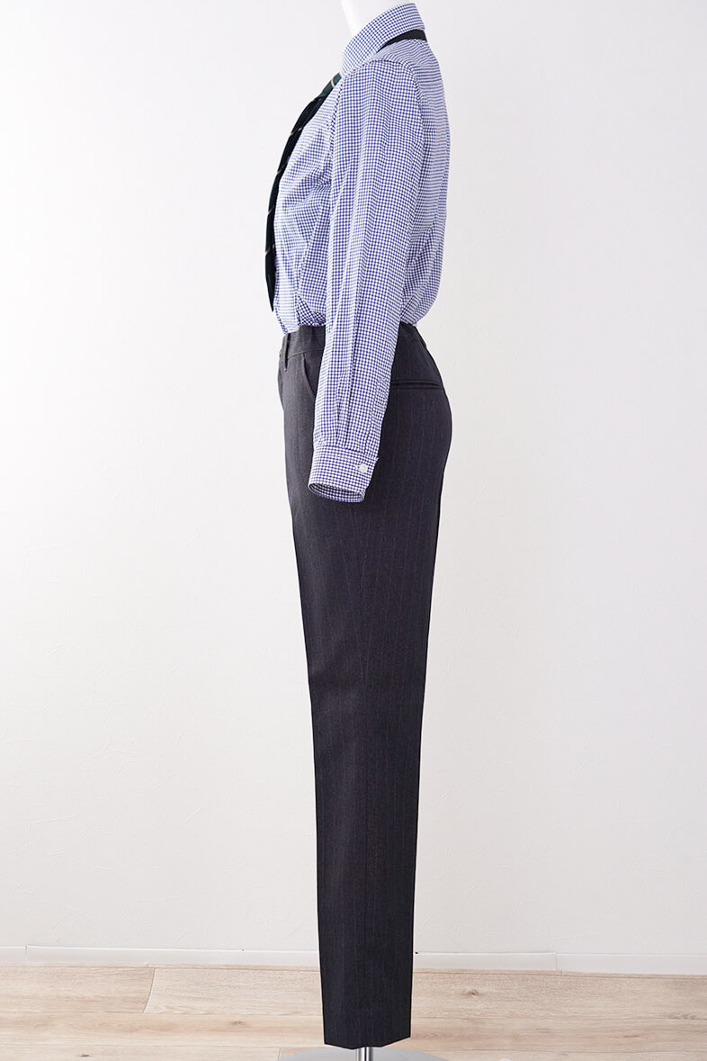 ネイビーのシャドーストライプキッズフォーマルセット