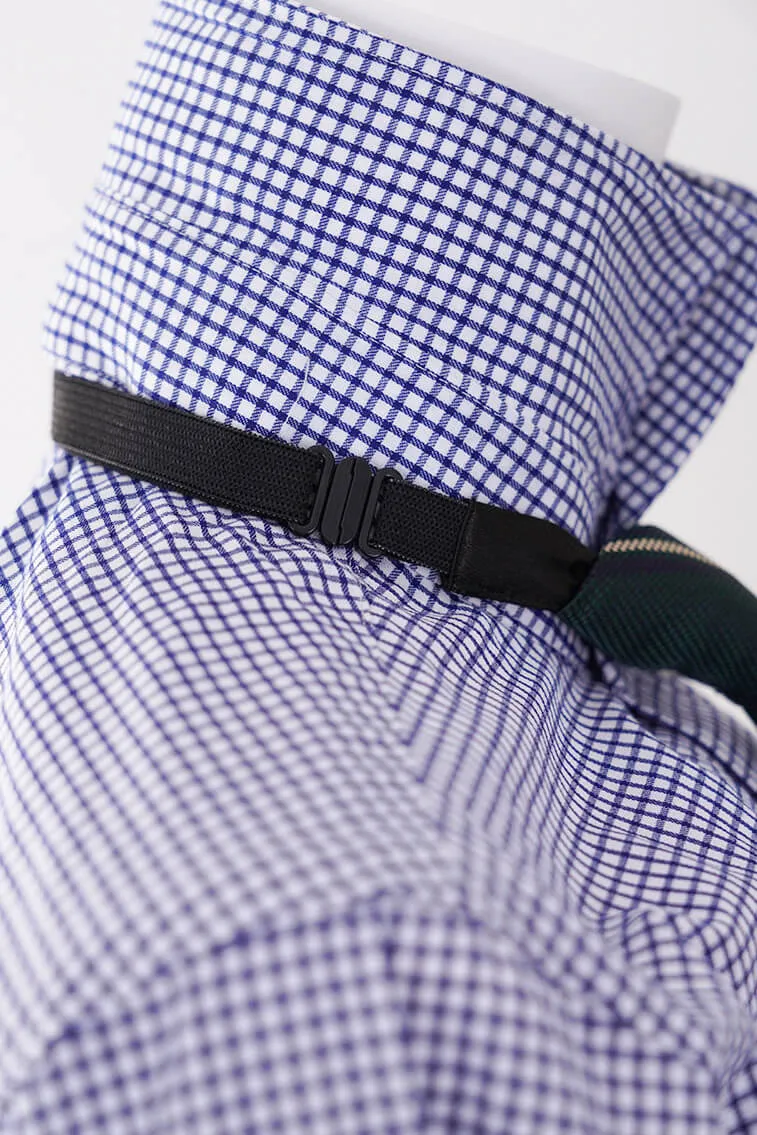 ネイビーのシャドーストライプキッズフォーマルセット